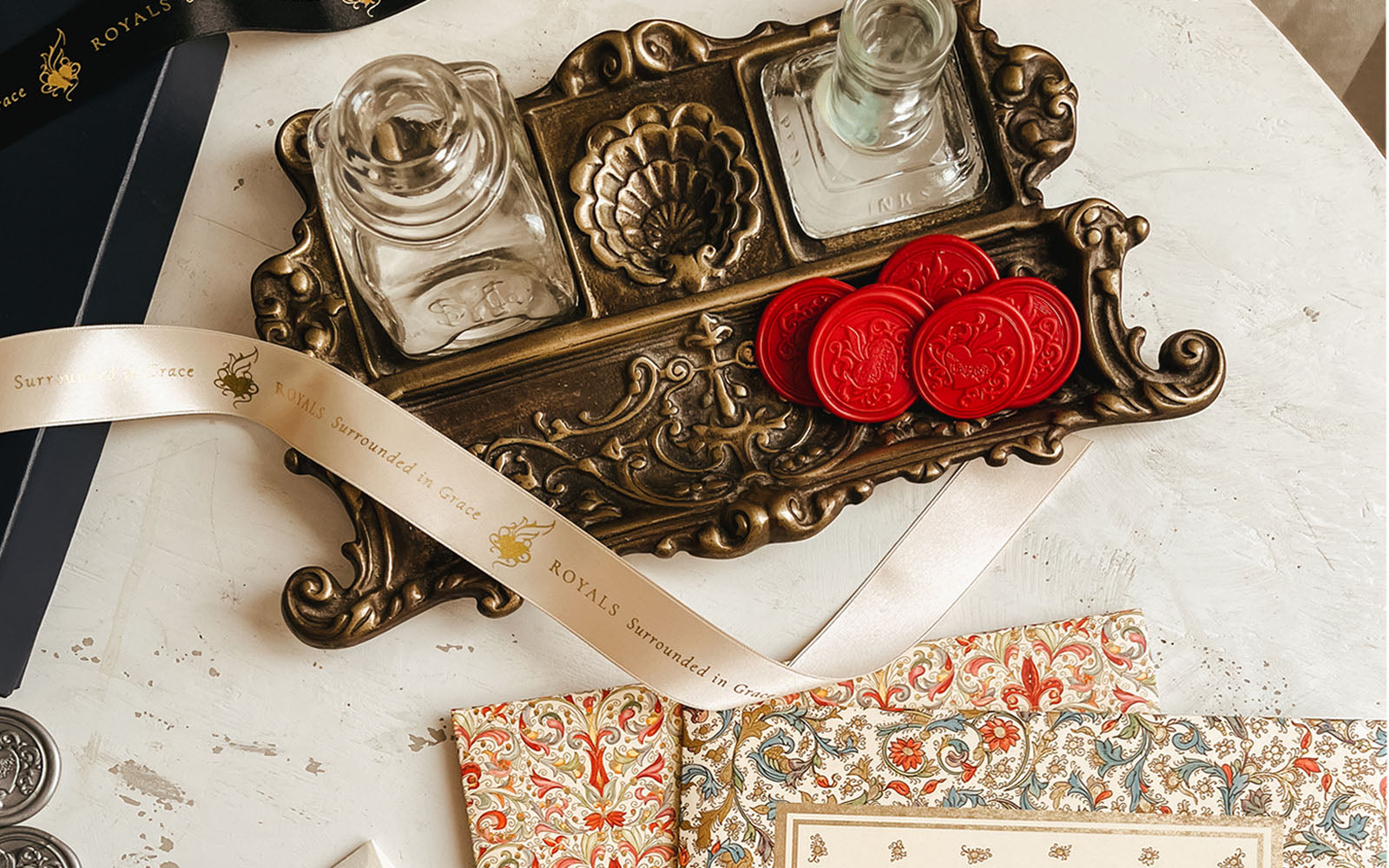 Wax Seals with Sacred Heart - Crimson - House of Royals