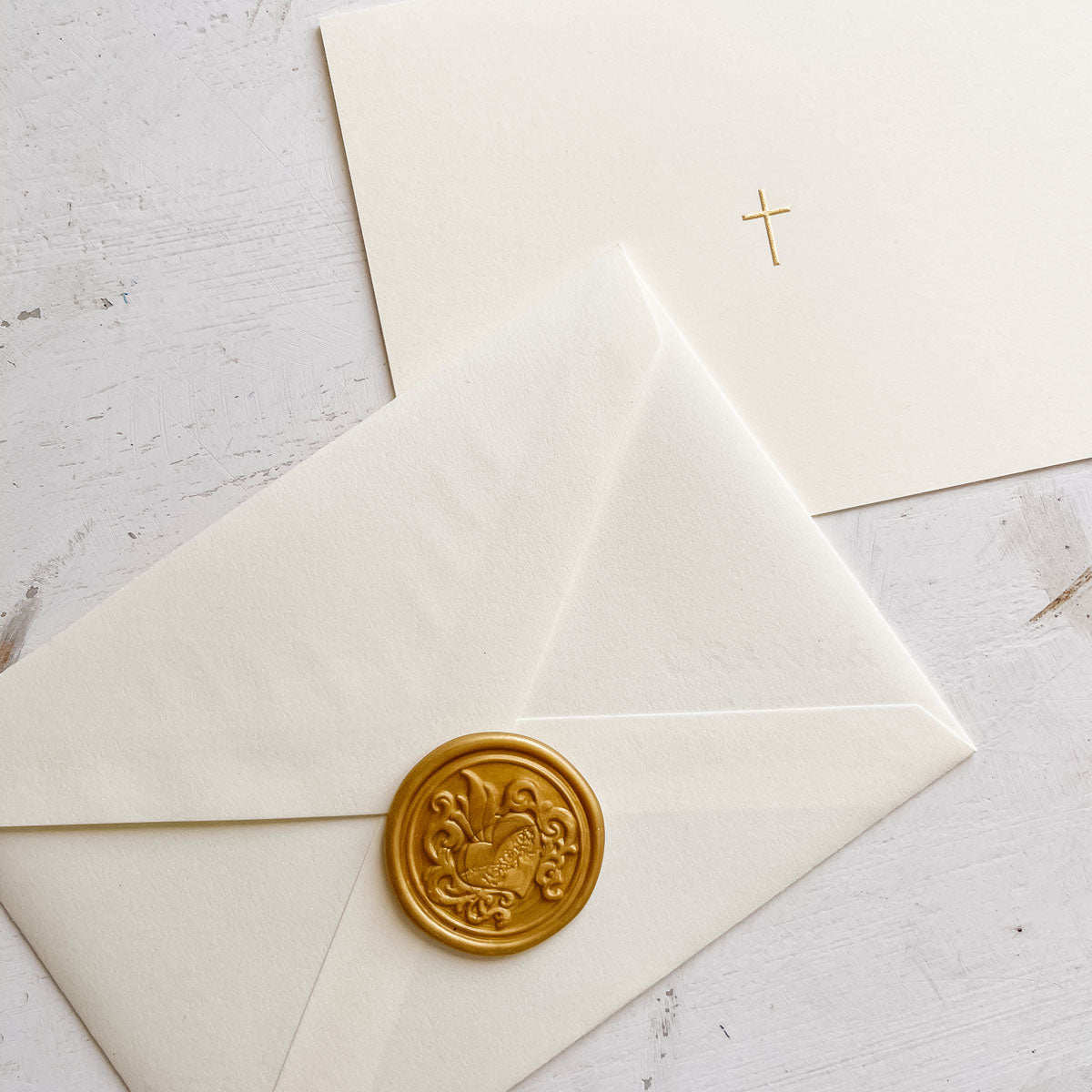 Wax Seals with Sacred Heart - White - House of Royals